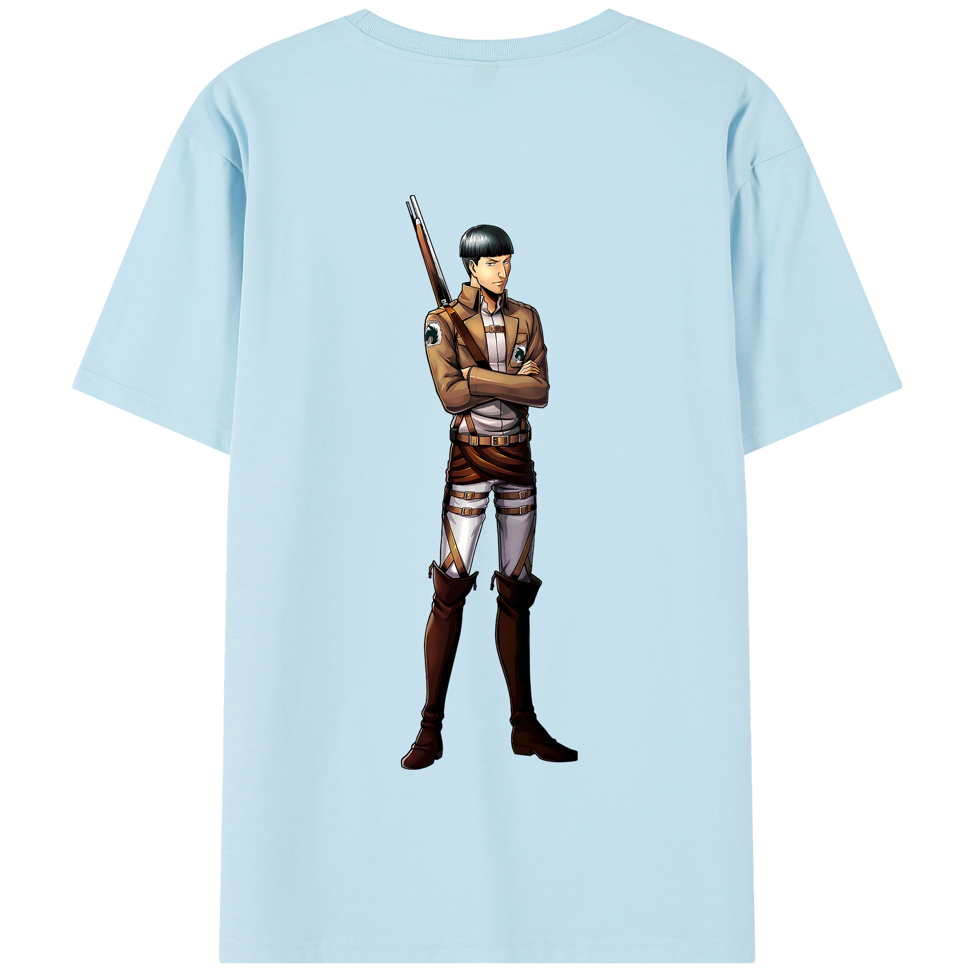（画像用） 進撃の巨人 Attack on Titan 綿100％半袖Tシャツ（背面プリント）